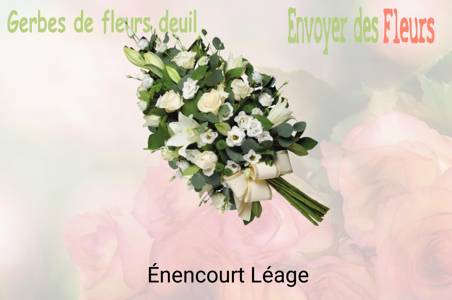 Gerbe de fleurs de deuil livrée à Énencourt-Léage
